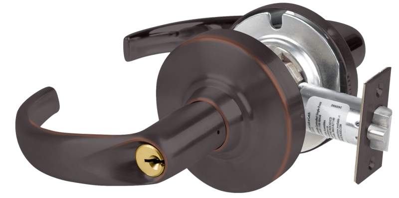 Picture of Schlage ALX53P SPA Grade 2 Entrance Cylindrical Lock with Field Selectable Vandlgard, Sparta Lever, Conventional Cylinder - keyed 5