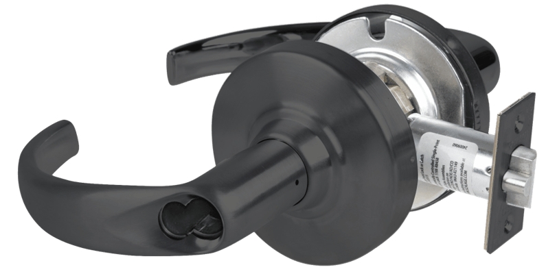 Picture of Schlage ALX80B SPA Grade 2 Storeroom Cylindrical Lock with Field Selectable Vandlgard, Sparta Lever, SFIC Less Core
