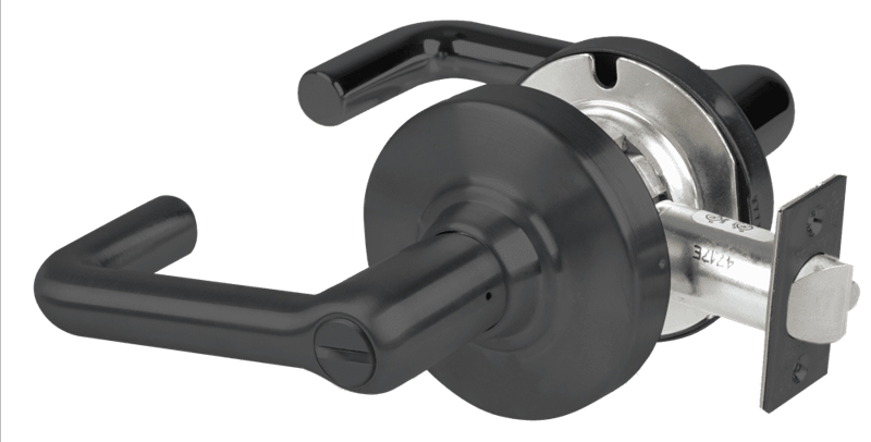 Picture of Schlage ALX40 TLR Grade 2 Privacy Cylindrical Lock with Field Selectable Vandlgard, Tubular Lever, Non-Keyed