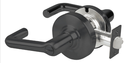 Picture of Schlage ALX40 TLR Grade 2 Privacy Cylindrical Lock with Field Selectable Vandlgard, Tubular Lever, Non-Keyed