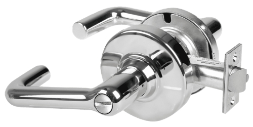 Picture of Schlage ALX40 TLR Grade 2 Privacy Cylindrical Lock with Field Selectable Vandlgard, Tubular Lever, Non-Keyed