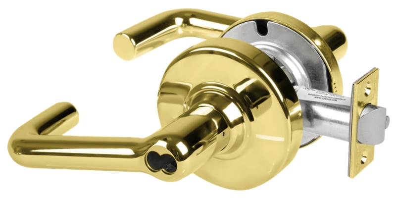 Picture of Schlage ALX50B TLR Grade 2 Office Cylindrical Lock with Field Selectable Vandlgard, Tubular Lever, SFIC Less Core