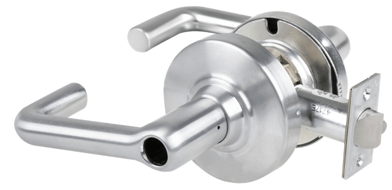 Picture of Schlage ALX50L TLR Grade 2 Office Cylindrical Lock with Field Selectable Vandlgard, Tubular Lever, Conventional Less Cylinder