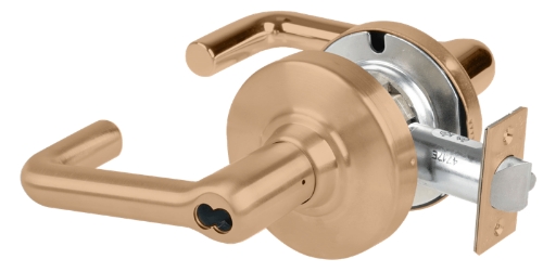 Picture of Schlage ALX53J TLR Grade 2 Entrance Cylindrical Lock with Field Selectable Vandlgard, Tubular Lever, FSIC Less Core