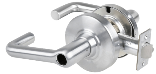 Picture of Schlage ALX53L TLR Grade 2 Entrance Cylindrical Lock with Field Selectable Vandlgard, Tubular Lever, Conventional Less Cylinder