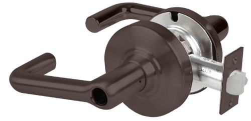 Picture of Schlage ALX53L TLR Grade 2 Entrance Cylindrical Lock with Field Selectable Vandlgard, Tubular Lever, Conventional Less Cylinder
