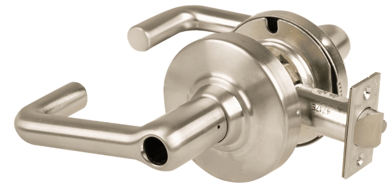 Picture of Schlage ALX53L TLR Grade 2 Entrance Cylindrical Lock with Field Selectable Vandlgard, Tubular Lever, Conventional Less Cylinder