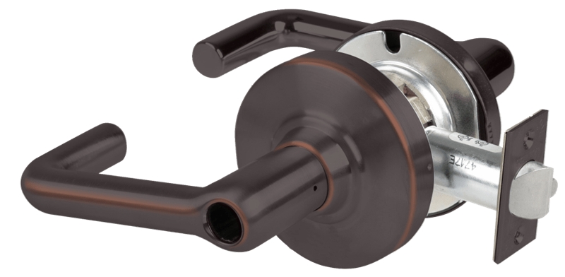 Picture of Schlage ALX53L TLR Grade 2 Entrance Cylindrical Lock with Field Selectable Vandlgard, Tubular Lever, Conventional Less Cylinder