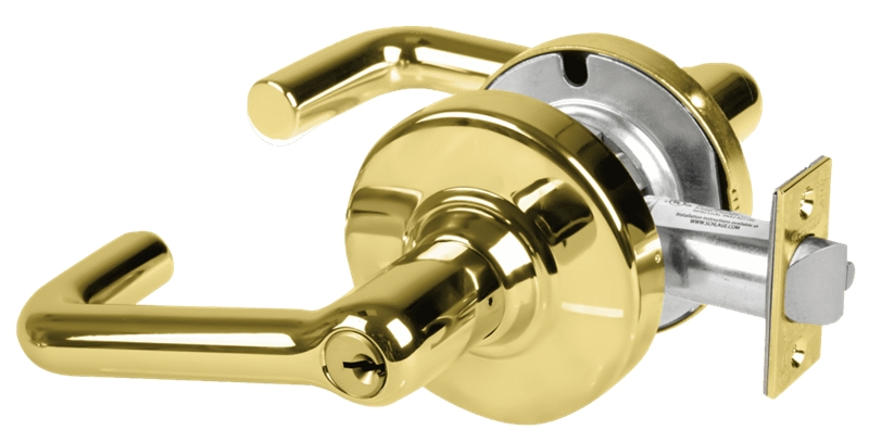 Picture of Schlage ALX53P TLR Grade 2 Entrance Cylindrical Lock with Field Selectable Vandlgard, Tubular Lever, Conventional Cylinder, Keyed 5