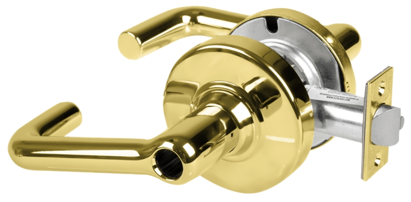 Picture of Schlage ALX80L TLR Grade 2 Storeroom Cylindrical Lock with Field Selectable Vandlgard, Tubular Lever, Conventional Less Cylinder