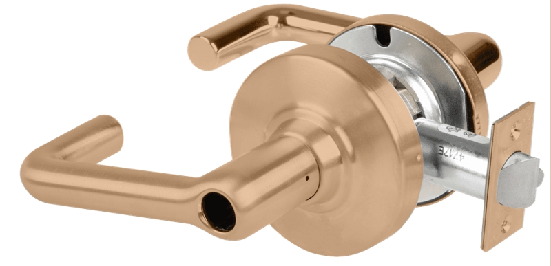 Picture of Schlage ALX80L TLR Grade 2 Storeroom Cylindrical Lock with Field Selectable Vandlgard, Tubular Lever, Conventional Less Cylinder