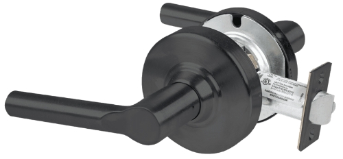 Picture of Schlage ALX10 BRW Grade 2 Passage Cylindrical Lock with Field Selectable Vandlgard, Broadway Lever