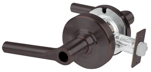 Picture of Schlage ALX50L BRW Grade 2 Office Cylindrical Lock with Field Selectable Vandlgard, Broadway Lever, Conventional Less Cylinder