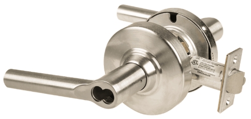 Picture of Schlage ALX53B BRW Grade 2 Entrance Cylindrical Lock with Field Selectable Vandlgard, Broadway Lever, SFIC Less Core