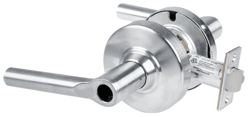 Picture of Schlage ALX53L BRW Grade 2 Entrance Cylindrical Lock with Field Selectable Vandlgard, Broadway Lever, Conventional Less Cylinder