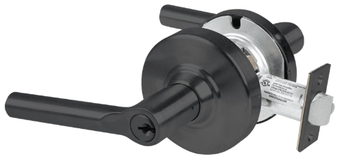 Picture of Schlage ALX53P BRW Grade 2 Entrance Cylindrical Lock with Field Selectable Vandlgard, Broadway Lever, Conventional Cylinder, keyed 5