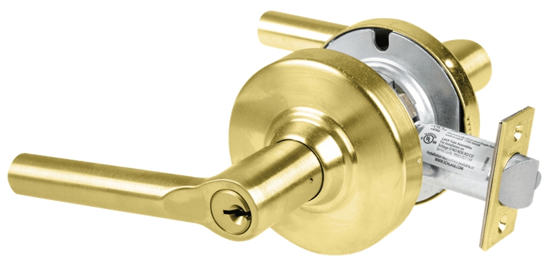 Picture of Schlage ALX70P BRW Grade 2 Classroom Cylindrical Lock with Field Selectable Vandlgard, Broadway Lever, Conventional Cylinder, - Keyed 5