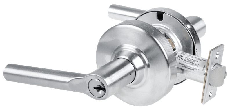 Picture of Schlage ALX70P BRW Grade 2 Classroom Cylindrical Lock with Field Selectable Vandlgard, Broadway Lever, Conventional Cylinder, - Keyed 5