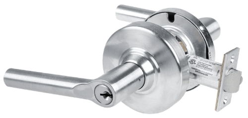 Picture of Schlage ALX70P BRW Grade 2 Classroom Cylindrical Lock with Field Selectable Vandlgard, Broadway Lever, Conventional Cylinder, - Keyed 5