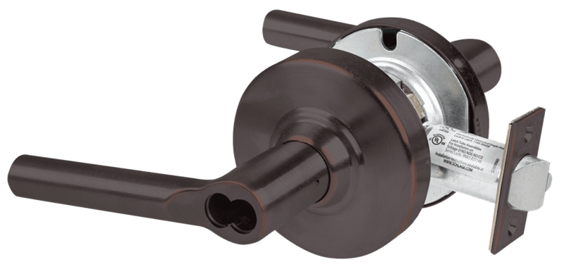 Picture of Schlage ALX80J BRW Grade 2 Storeroom Cylindrical Lock with Field Selectable Vandlgard, Broadway Lever, FSIC Less Core