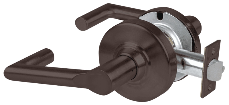 Picture of Schlage ALX10 BRK Grade 2 Passage Cylindrical Lock with Field Selectable Vandlgard, Boardwalk Lever