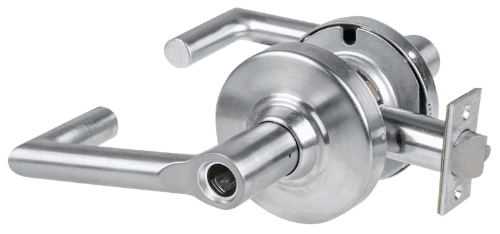 Picture of Schlage ALX50L BRK Grade 2 Office Cylindrical Lock with Field Selectable Vandlgard, Boardwalk Lever, Conventional Less Cylinder