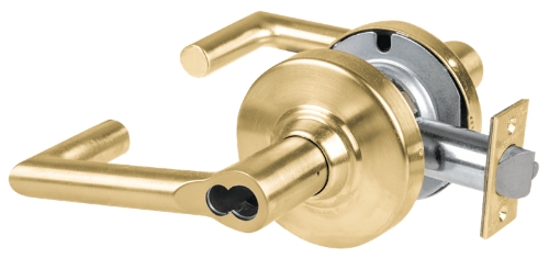 Picture of Schlage ALX53B BRK Grade 2 Entrance Cylindrical Lock with Field Selectable Vandlgard, Boardwalk Lever, SFIC Less Core