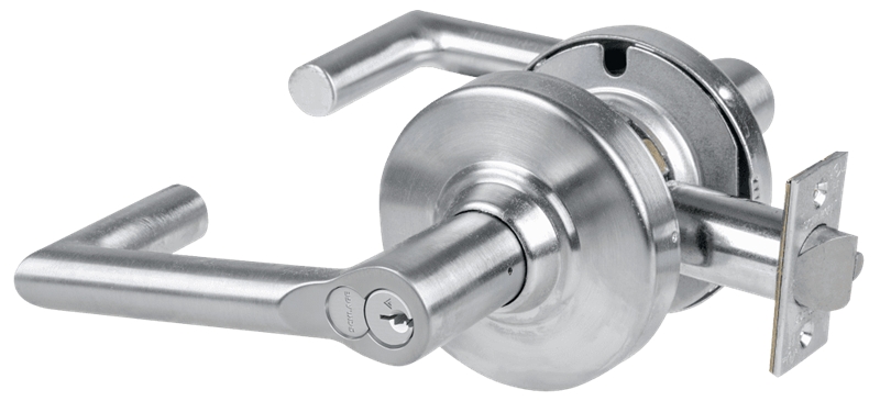 Picture of Schlage ALX53R BRK Grade 2 Entrance Cylindrical Lock with Field Selectable Vandlgard, Boardwalk Lever, FSIC Core