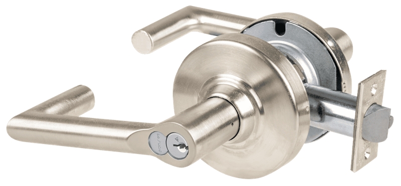 Picture of Schlage ALX53R BRK Grade 2 Entrance Cylindrical Lock with Field Selectable Vandlgard, Boardwalk Lever, FSIC Core