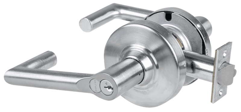 Picture of Schlage ALX53R BRK Grade 2 Entrance Cylindrical Lock with Field Selectable Vandlgard, Boardwalk Lever, FSIC Core