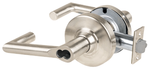 Picture of Schlage ALX80J BRK Grade 2 Storeroom Cylindrical Lock with Field Selectable Vandlgard, Boardwalk Lever, FSIC Less Core