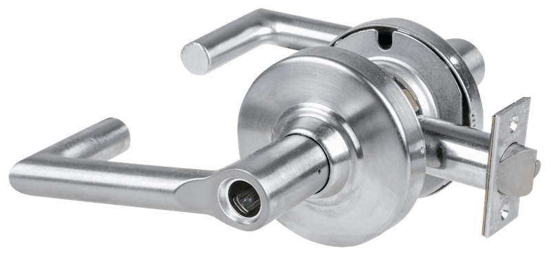 Picture of Schlage ALX80L BRK Grade 2 Storeroom Cylindrical Lock with Field Selectable Vandlgard, Boardwalk Lever, Conventional Less Cylinder