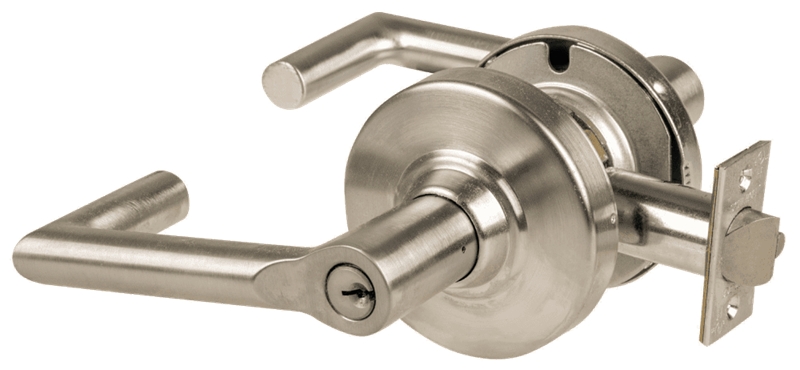 Picture of Schlage ALX80P BRK Grade 2 Storeroom Cylindrical Lock with Field Selectable Vandlgard, Boardwalk Lever, Conventional Cylinder - Keyed 5