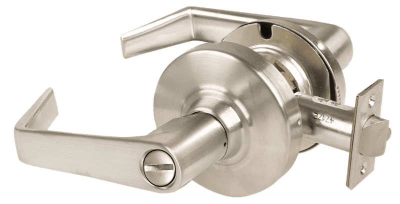 Picture of Schlage ALX40 SAT Grade 2 Privacy Cylindrical Lock with Field Selectable Vandlgard, Saturn Lever