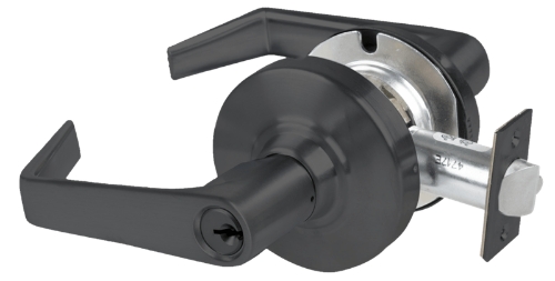 Picture of Schlage ALX50P SAT Grade 2 Office Cylindrical Lock with Field Selectable Vandlgard, Saturn Lever, Conventional Cylinder, Keyed 5