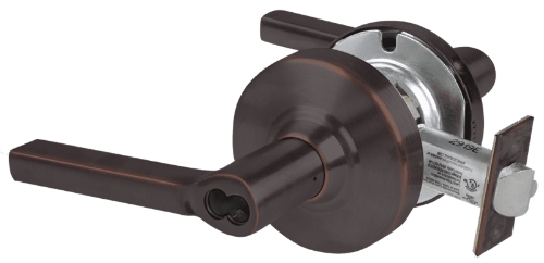 Picture of Schlage ALX50B LAT Grade 2 Office Cylindrical Lock with Field Selectable Vandlgard, Latitude Lever, SFIC Less Core