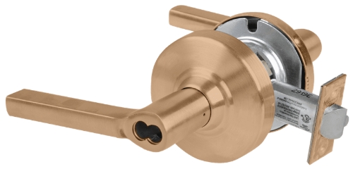 Picture of Schlage ALX50J LAT Grade 2 Office Cylindrical Lock with Field Selectable Vandlgard, Latitude Lever, FSIC Less Core