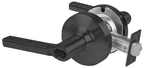 Picture of Schlage ALX50J LAT Grade 2 Office Cylindrical Lock with Field Selectable Vandlgard, Latitude Lever, FSIC Less Core