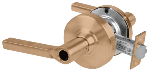Picture of Schlage ALX50L LAT Grade 2 Office Cylindrical Lock with Field Selectable Vandlgard, Latitude Lever, Conventional Less Cylinder