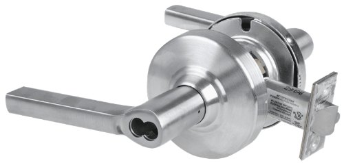 Picture of Schlage ALX53B LAT Grade 2 Entrance Cylindrical Lock with Field Selectable Vandlgard, Latitude Lever, SFIC Less Core