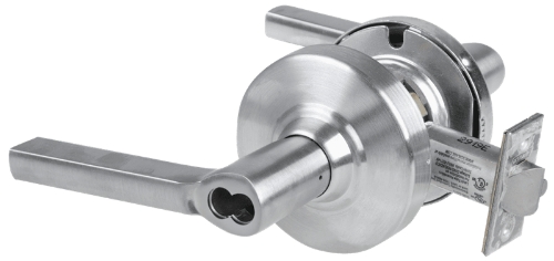Picture of Schlage ALX53J LAT Grade 2 Entrance Cylindrical Lock with Field Selectable Vandlgard, Latitude Lever, FSIC Less Core