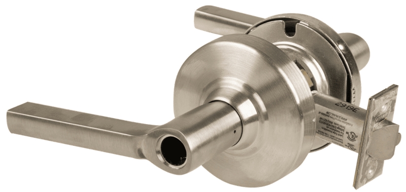 Picture of Schlage ALX53L LAT Grade 2 Entrance Cylindrical Lock with Field Selectable Vandlgard, Latitude Lever, Conventional Less Cylinder