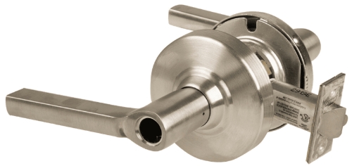 Picture of Schlage ALX53L LAT Grade 2 Entrance Cylindrical Lock with Field Selectable Vandlgard, Latitude Lever, Conventional Less Cylinder