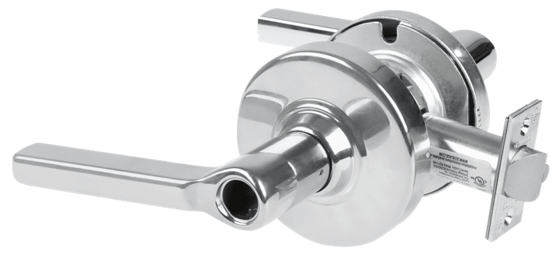 Picture of Schlage ALX53L LAT Grade 2 Entrance Cylindrical Lock with Field Selectable Vandlgard, Latitude Lever, Conventional Less Cylinder