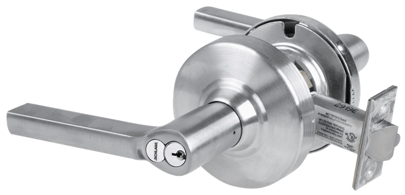Picture of Schlage ALX53R LAT Grade 2 Entrance Cylindrical Lock with Field Selectable Vandlgard, Latitude Lever, FSIC Core