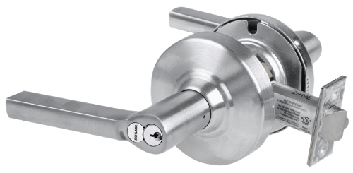 Picture of Schlage ALX53R LAT Grade 2 Entrance Cylindrical Lock with Field Selectable Vandlgard, Latitude Lever, FSIC Core