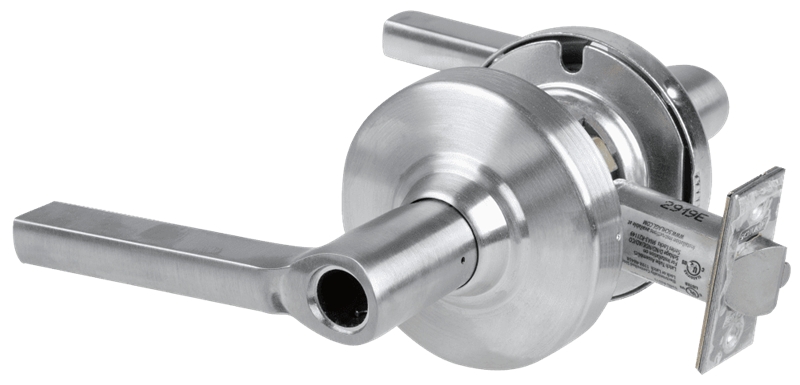 Picture of Schlage ALX80L LAT Grade 2 Storeroom Cylindrical Lock with Field Selectable Vandlgard, Latitude Lever, Conventional Less Cylinder