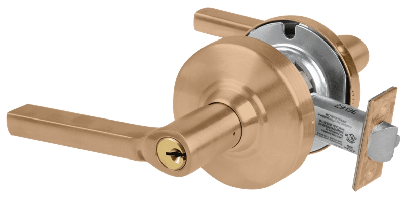 Picture of Schlage ALX80P LAT Grade 2 Storeroom Cylindrical Lock with Field Selectable Vandlgard, Latitude Lever, Conventional Cylinder, Keyed 5