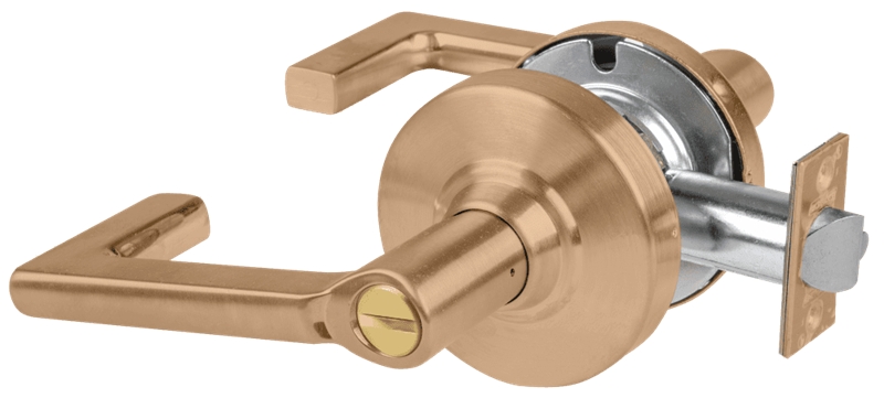 Picture of Schlage ALX40 LON Grade 2 Privacy Cylindrical Lock with Field Selectable Vandlgard, Longitude Lever, Non-Keyed