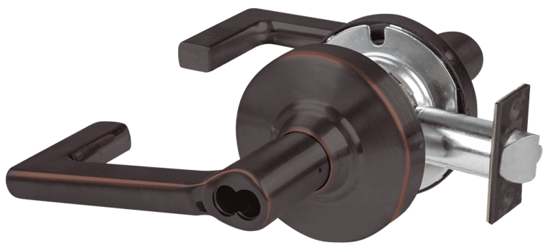 Picture of Schlage ALX50B LON Grade 2 Office Cylindrical Lock with Field Selectable Vandlgard, Longitude Lever, SFIC Less Core